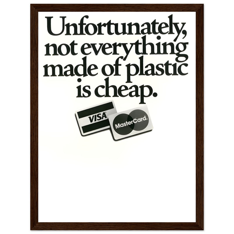 Visa Mastercard Vintage Poster