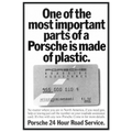 Porsche - 24 Hour Road Service Vintage Poster Ad