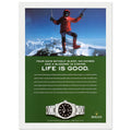 Rolex Life is Good Vintage Poster Ad