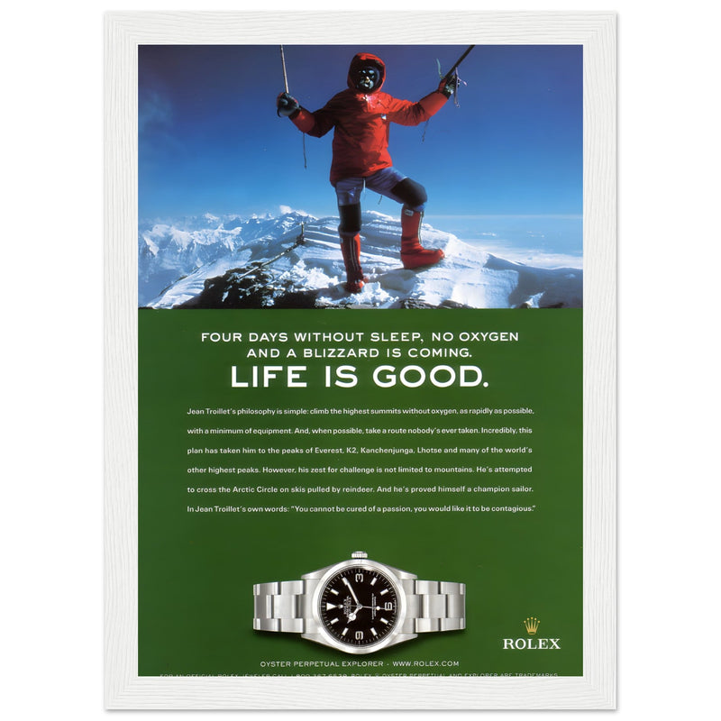 Rolex Life is Good Vintage Poster Ad