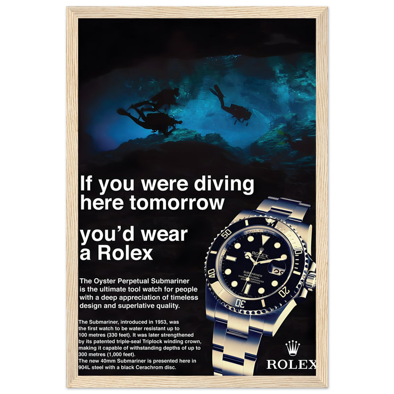 Rolex Oyster Perpetual Vintage Poster - Premium Matte