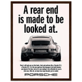 Porsche 911 Vintage Poster - Rear End