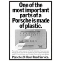 Porsche - 24 Hour Road Service Vintage Poster Ad