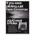 Rolex Jet Pilot Vintage Poster Ad