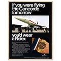 Rolex Oyster Perpetual Concorde Vintage Poster Ad