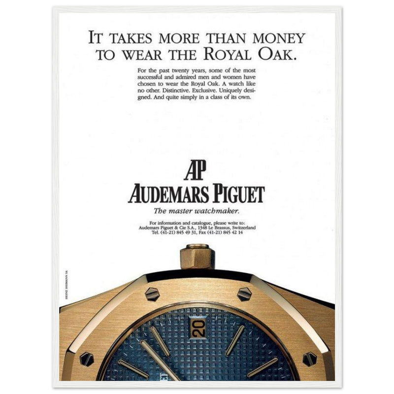 Audemars Piguet Master Watchmaker Vintage Poster Ad