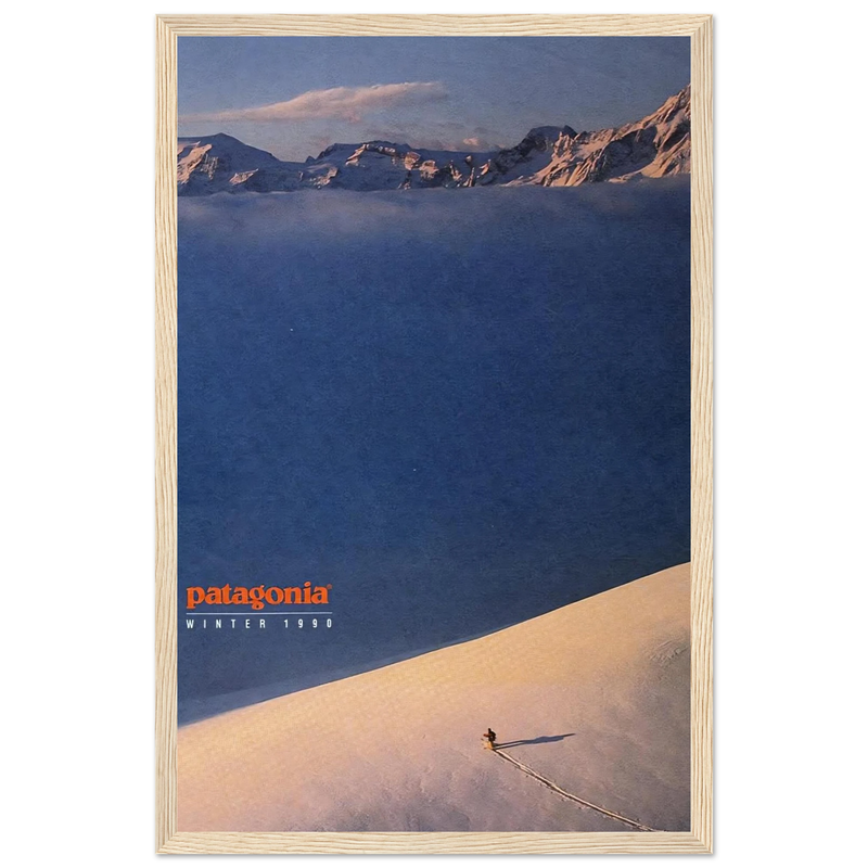 Patagonia Vintage Poster Ad - Winter 1990