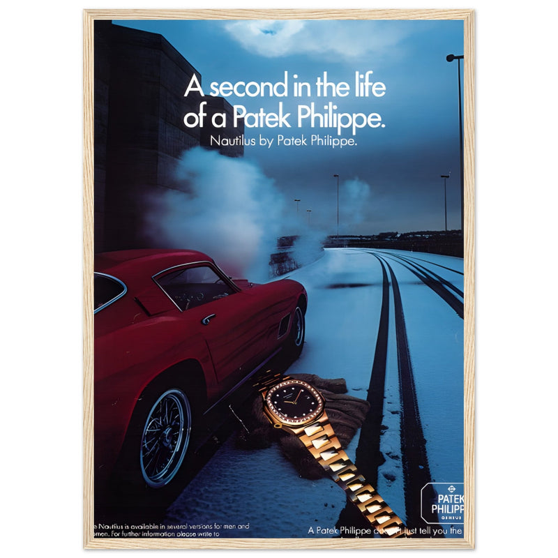 Patek Philippe A Second In the Life Vintage Poster Ad