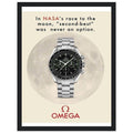 Omega Race to the Moon Vintage Poster Ad