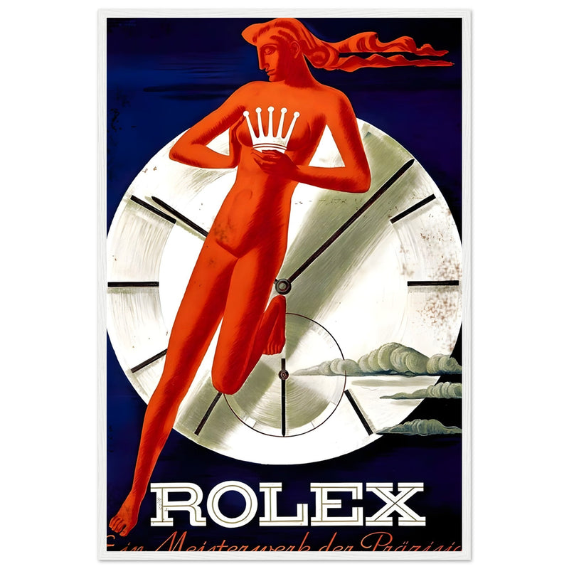 Rolex Clock Vintage Poster Ad