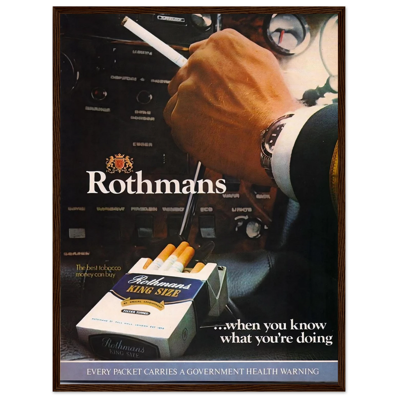 Rothmans Vintage Poster Ad - Rothman Kingsize