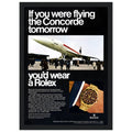 Rolex Oyster Perpetual Concorde Vintage Poster Ad