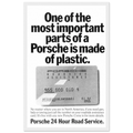 Porsche - 24 Hour Road Service Vintage Poster Ad