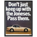 Porsche Turbo 944 Vintage Ad Poster