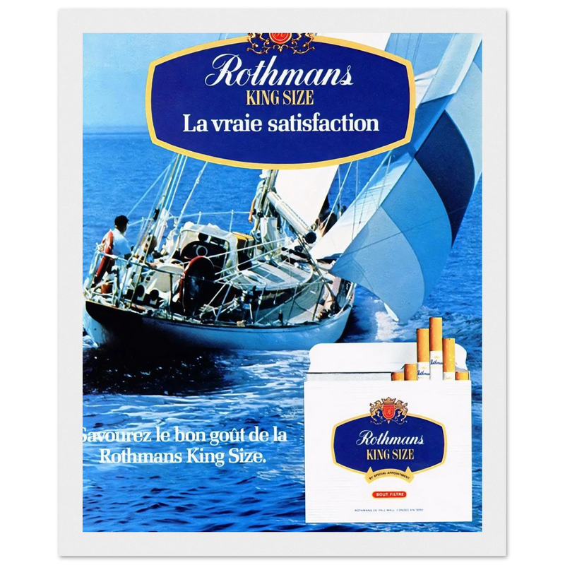 Rothman Vintage Poster - King Size Satisfaction