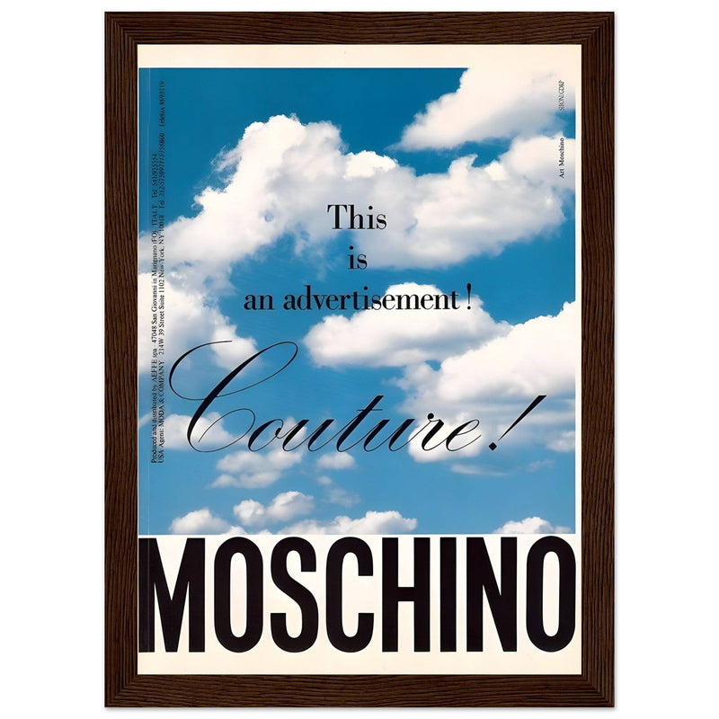 Moschino Vintage Poster Ad