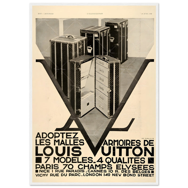 Louis Vuitton Paris Vintage Poster Ad