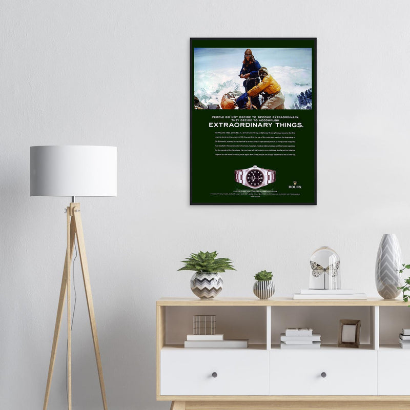 Rolex Oyster Perpetual Explorer Vintage Poster Ad