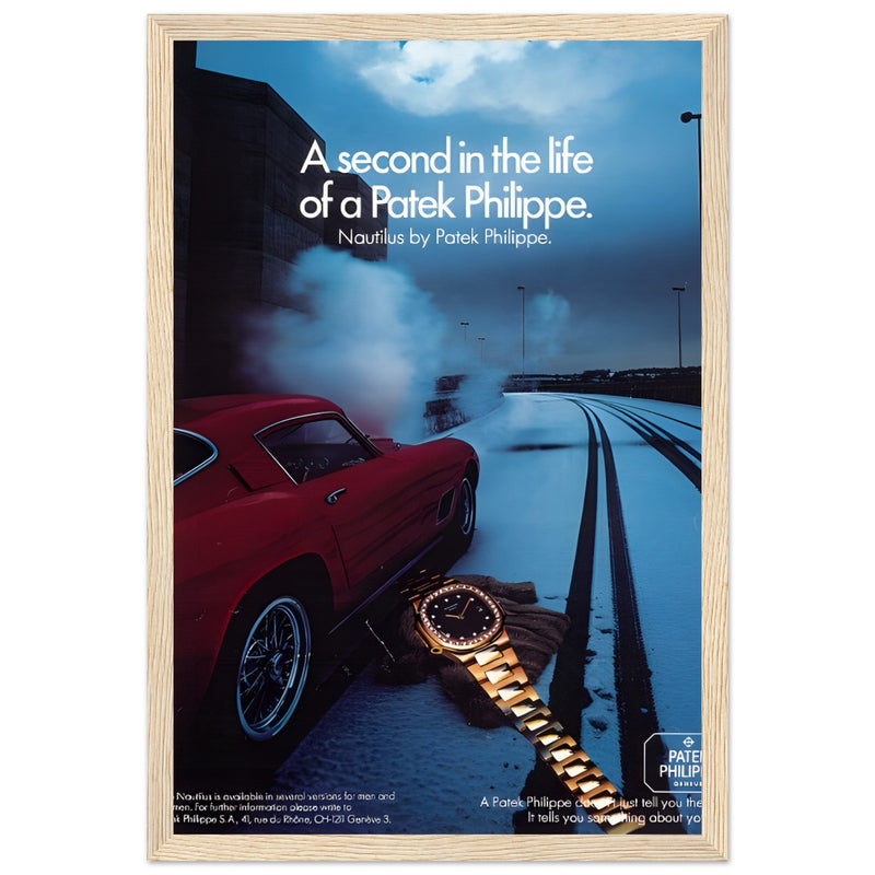 Patek Philippe A Second In the Life Vintage Poster Ad