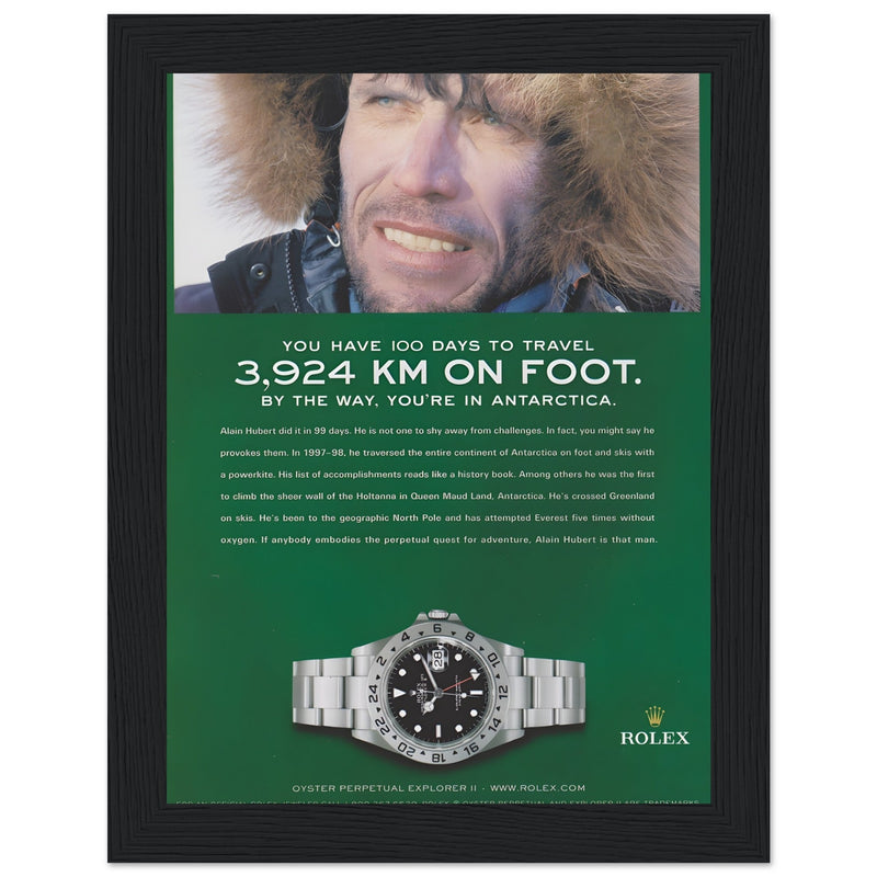 Rolex Explorer Vintage Poster Ad