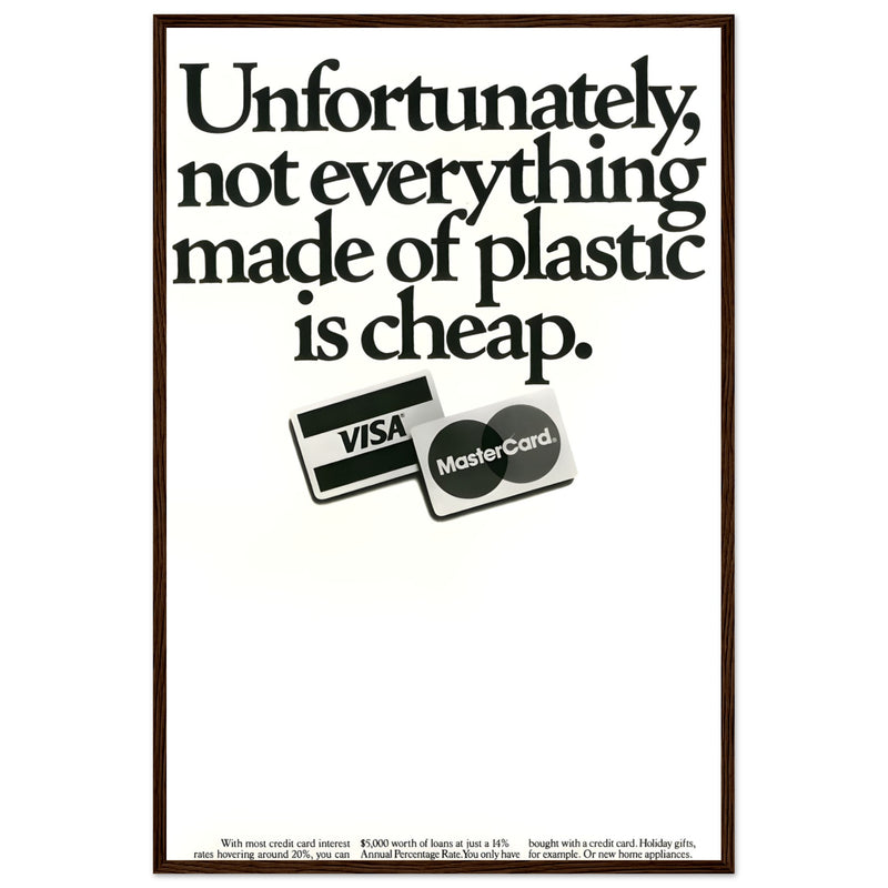 Visa Mastercard Vintage Poster