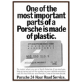 Porsche - 24 Hour Road Service Vintage Poster Ad