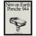 Porsche 944 New on Earth Vintage Poster Ad