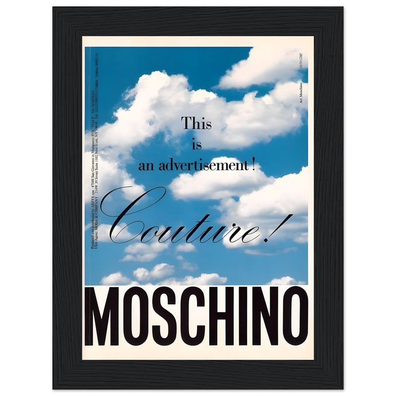 Moschino Vintage Poster Ad