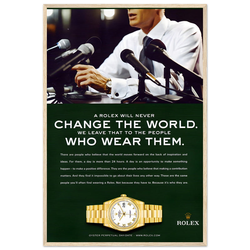 Rolex Day-Date Vintage Poster Ad