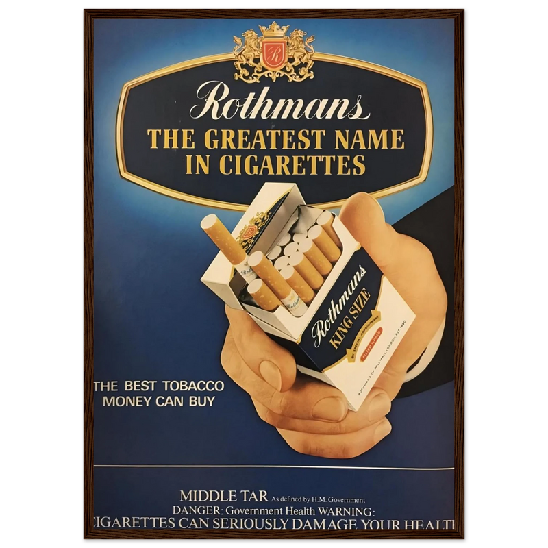 Rothmans Vintage Poster - The Greatest Name In Cigarettes