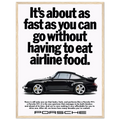 Porsche 911 Vintage Poster - Airline Food