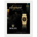 Rolex Elegance Vintage Poster Ad