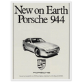 Porsche 944 New on Earth Vintage Poster Ad