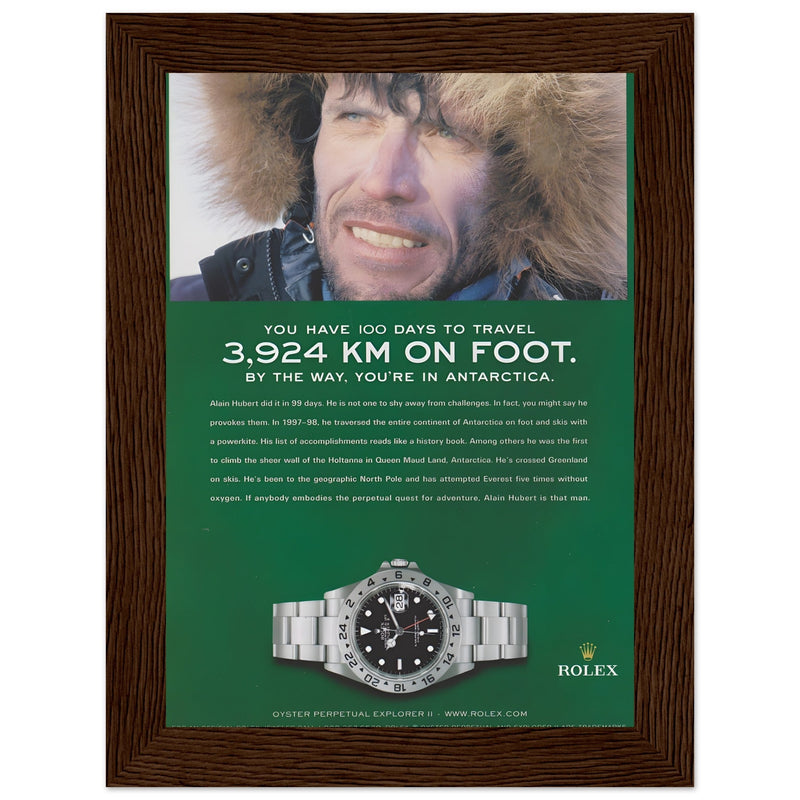 Rolex Explorer Vintage Poster Ad