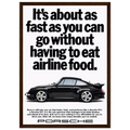 Porsche 911 Vintage Poster - Airline Food