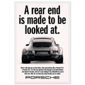Porsche 911 Vintage Poster - Rear End