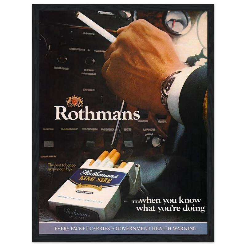 Rothmans Vintage Poster Ad - Rothman Kingsize