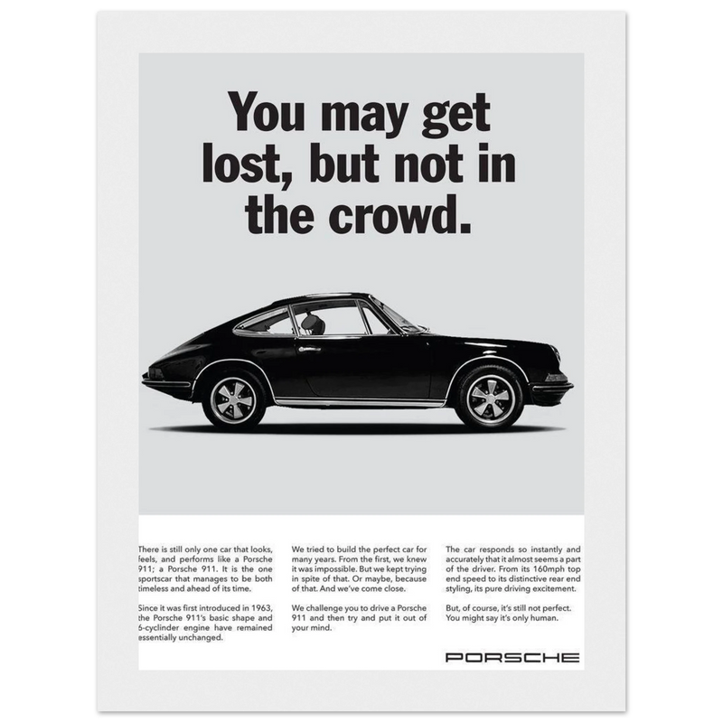 Porsche Vintage Poster - Lost