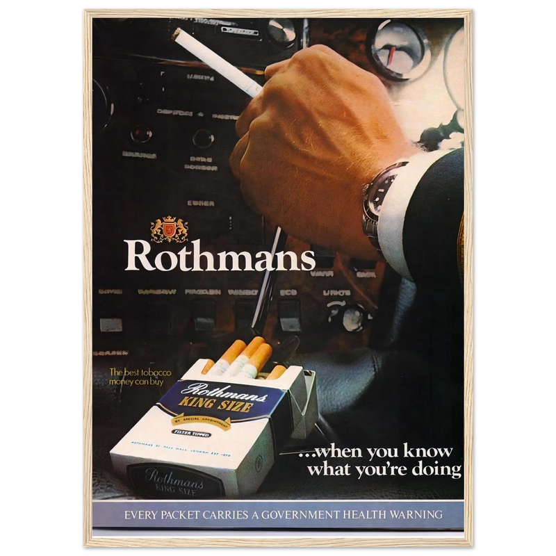 Rothmans Vintage Poster Ad - Rothman Kingsize