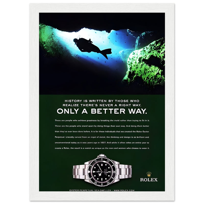 Rolex A Better Way Vintage Poster Ad