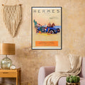 Hermes Paris Car Vintage Poster Ad