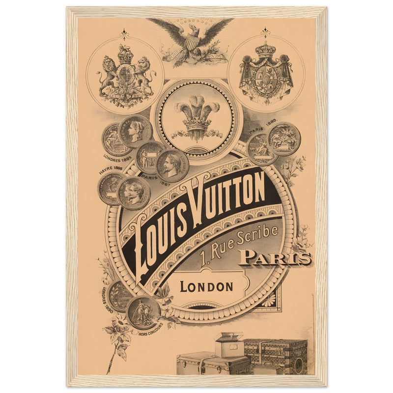 Louis Vuitton London Paris Vintage Poster Ad