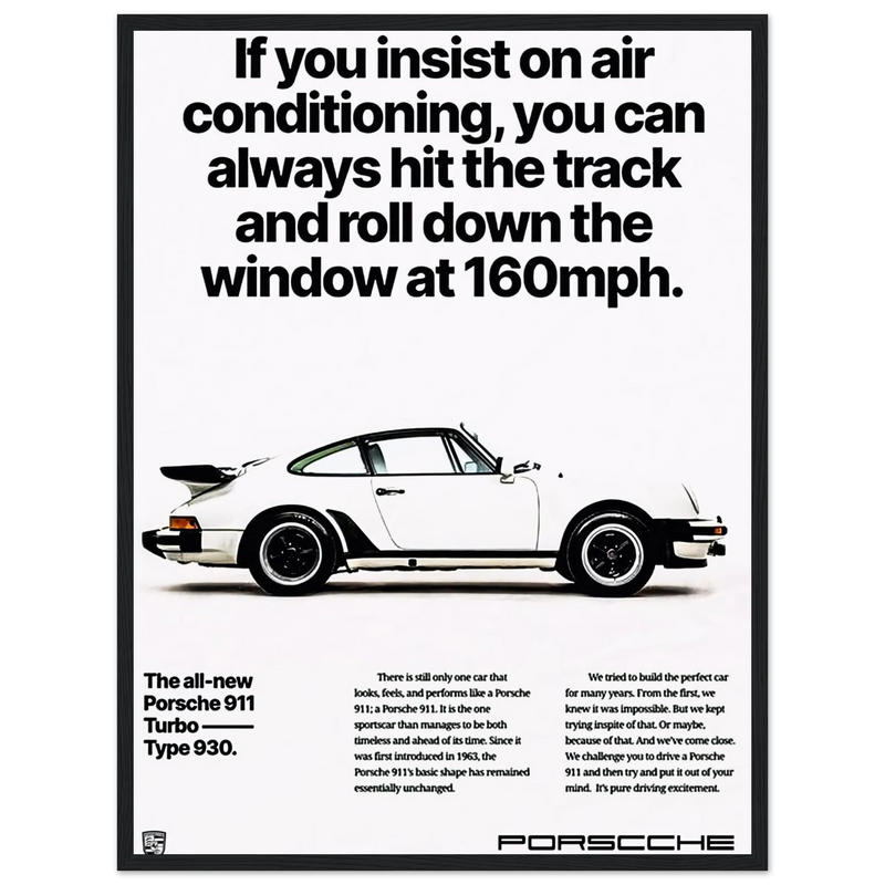 Porsche All New 911 Vintage Poster