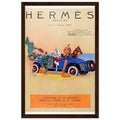Hermes Paris Car Vintage Poster Ad