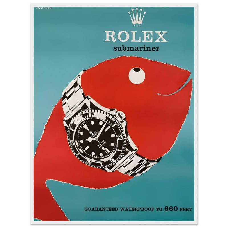 Rolex Submariner Vintage Poster Ad