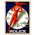 Rolex Clock Vintage Poster Ad