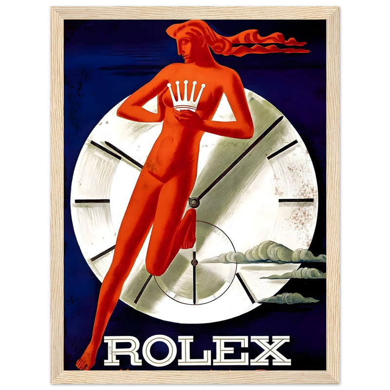 Rolex Clock Vintage Poster Ad