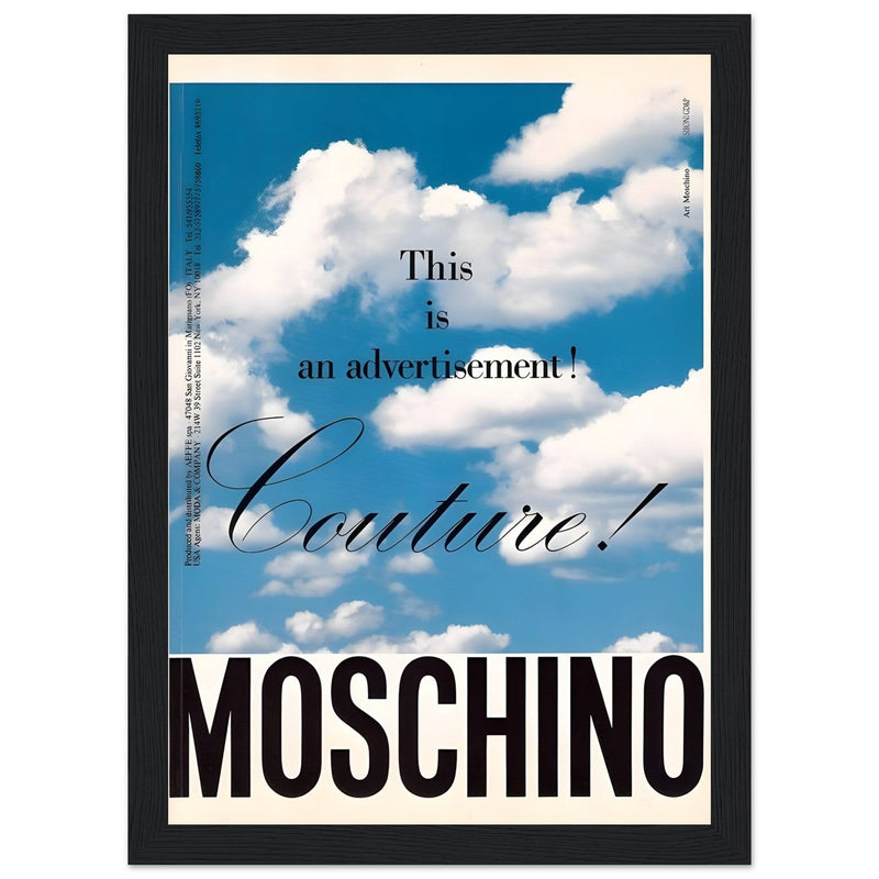 Moschino Vintage Poster Ad