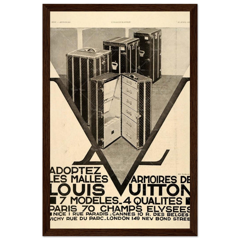 Louis Vuitton Paris Vintage Poster Ad