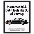 Porsche 964 - 69 Vintage Ad Poster